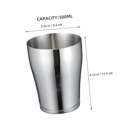 PRETYZOOM Stainless Steel Tooth Mug Rinsing Cup for Brushing Teeth Reusable Mouthwash Cup Unique Design for Home Couples Impact Resistant Easy to Clean