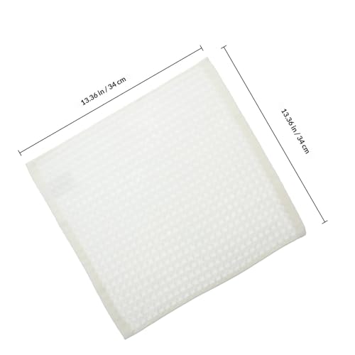 Toddmomy 4 Pcs Cotton Waffle Bath Towels White Lightweight and Suitable for Sensitive Skin Quick-Drying Facecloths for Bathroom, Spa, and Travel Use