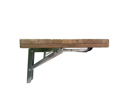 24" Wall Mounted Teak Wood Folding Shower Seat Bench | Wall Mounted, Teak Wood Construction, Folding Design, Shower Seat Bench for Bathroom Safety and Space Saving Use - size: 24"