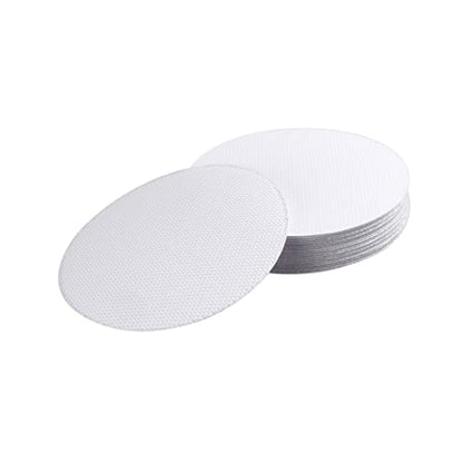 40pcs Peva Anti-Slip Bath Stickers for Bathtub and Shower Safety Floor Stickers Easy to Apply Non-Slip Adhesive for Bathroom Use Round White Design - size: 10X10cm