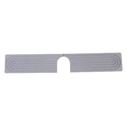 Quick Dry Porous Diatomite Faucet Mat for Kitchen Bathroom Countertop Protector with Non-Slip Feet, 23.6x3.9 Inches (Dark Grey) - color: Dark Grey