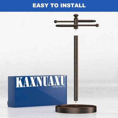 Hand Towel Holder, 304 Stainless Steel Heavy Duty S Shape Hand Towel Stand Free Standing Towel Bar for Bathroom Kitchen Countertop - color: Bronze