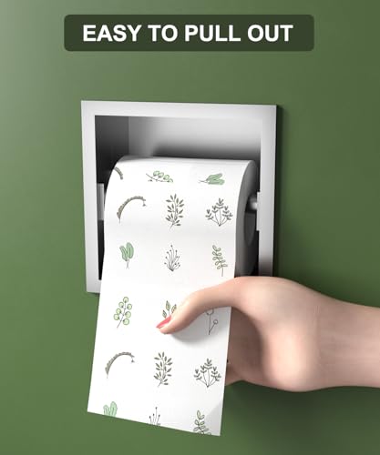 BARONAGE Recessed Toilet Paper Holder 6 Inch, Brushed | Built-in Toilet Paper Holders, 304 Stainless Steel Tissue Roll Holder Niche, Toilets Paper Dispenser Insert, Bathroom Niche - color: Brushed, size: 6 Inch
