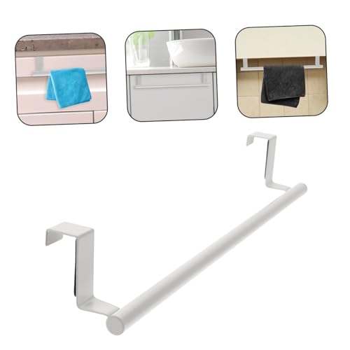 Stainless Steel Over Cabinet Towel Rack Large Kitchen Bathroom Storage Holder with Spacious Single Bar for Multiple Towels Family Use