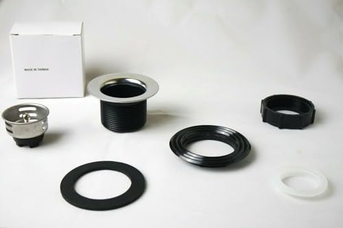 APEX RV Sink Drain with Removable Stainless Steel Strainer, fits (2 1/2 inch) Sink Opening, Fits (1 1/2 inch) Pipe Diameter for RV, Camper, Trailer, Marine Vessel, Cabin, and Bar Sink.