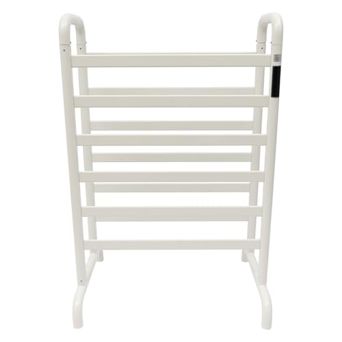 Electric Towel Heater Rack Heated for Bathroom, Freestanding Towel Warmer with Intelligent Temperature Adjustment and Timing, IPX3 Waterproof Electric Heated Towel Rack,12 Aluminum Bars Drying Rack - color: 12 Bars