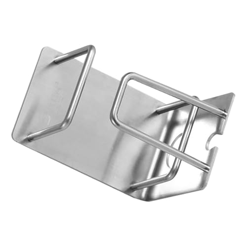VANZACK Stainless Steel Wall Mounted Toothbrush and Toothpaste Holder Rinsing Cup Organizer, Punch-Free Bathroom Storage Rack for Home Use