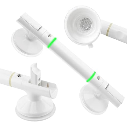Grab Bars for Shower, 13.97 Inch Suction Shower Handles for Bathtubs and Showers fo-r Elderly, Bathroom Safety Bar fo-r Seniors, No Drilling(Color:White)