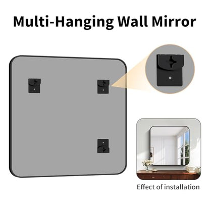 Koonmi Bathroom Wall Mirror,36x36 Inch Large Vanity Mirror for Over Sink - size: 36"L x 36"W