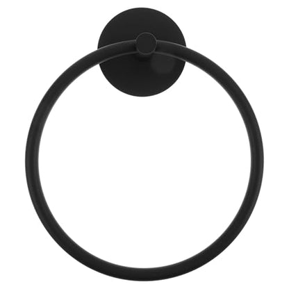 NUOBESTY Self-Adhesive Round Towel Ring Stainless Steel Hand Towel Holder Wall Mounted No Drilling Bathroom and Kitchen