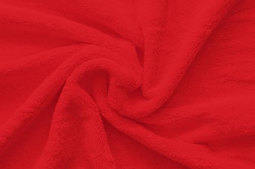 American Veteran Towel, 100% Cotton Turkish 6 Piece Towel Set, Luxury Towels Set of 6 for Bathroom Essentials, 2 Bath Towels 2 Hand Towels 2 Washcloths, Red - color: Red, size: XL 6PC