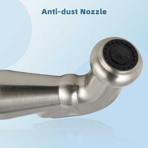 Universal Kitchen Side Sprayer Head Sink Faucet Attachment, Brushed Nickel | NSF/ANSI/CAN 372 Certified, Compatible with Delta, Moen, Kohler and Other OEM Brands Pull Out Spray Head, Nozzle Head Only - color: Brushed Nickel, style: Nozzle Head Only