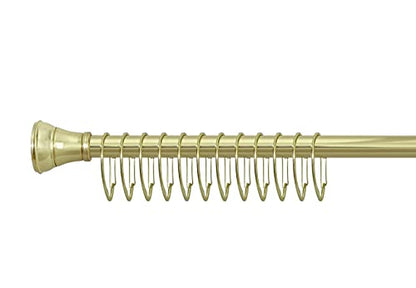 Shower Hooks - Shower Curtain Rings for Bathroom - Rust Proof Shower Curtain Hooks for Shower Curtain or Liner - Set of 12, Gold - color: Gold
