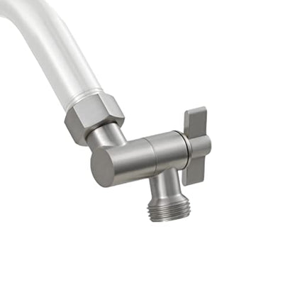 All Metal Shower Angle Adapter, Adjustable Shower Head Extension Adapter, Solid Brass Shower Head Elbow,Adjust Angle to Upgrade Shower Experience,Universal Connection (Brushed nickel) - color: Brushed Nickel