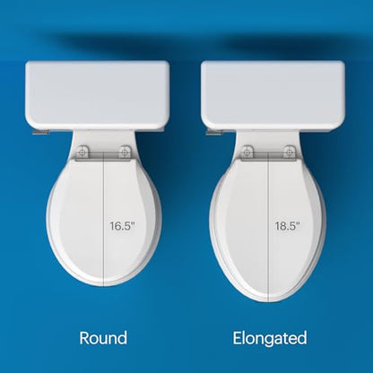 Brondell Swash SE600 Bidet Toilet Seat, Fits Elongated Toilets, White - Oscillating Stainless-Steel Nozzle, Warm Air Dryer, Ambient Nightlight - style: Elongated