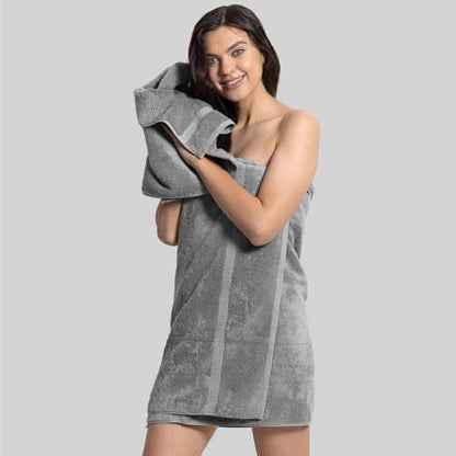 Chakir Turkish Linens 4 Piece Hand Towels, 100% Cotton Turkish Towels for Bathroom, Luxury Soft Absorbent Hand Towel Set, 16 x 30 Inches, Gray - color: Gray