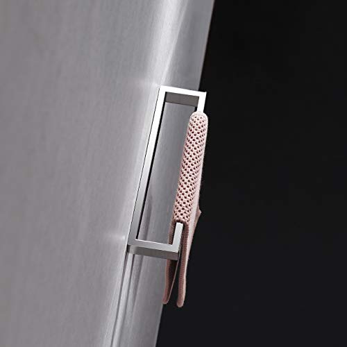 Miyili SUS 304 Stainless Steel Towel Ring Bathroom Hand Towel Holder Contemporary Style Towel Rack Wall Mounted Polished Finish, D03C26 - color: Polished Steel