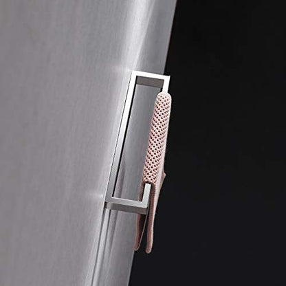 Miyili SUS 304 Stainless Steel Towel Ring Bathroom Hand Towel Holder Contemporary Style Towel Rack Wall Mounted Polished Finish, D03C26 - color: Polished Steel