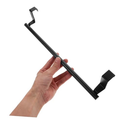 WOONEKY Stainless Steel Over Door Towel Rack Space-Saving Towel Holder for Bathroom and Kitchen and Stylish Cabinet Door Hanger for Multiple Finish
