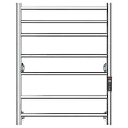 Heated Towel Rack Foldable Smart Dual-Zone APP No-Drill Chrome CA3 - color: Chrome, size: Pro-7Bar H27.56 x W21.65