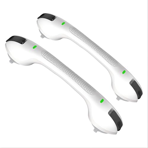 SPECILITE 17 Inch Suction Cup Grab Bar for Bathtub Shower 2 PCS | For Disabled and Elderly, for Bathroom Toilet Tiles Glass Seniors Handicap Safety Handrail - style: 2 pack