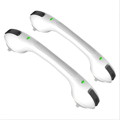SPECILITE 17 Inch Suction Cup Grab Bar for Bathtub Shower 2 PCS | For Disabled and Elderly, for Bathroom Toilet Tiles Glass Seniors Handicap Safety Handrail - style: 2 pack
