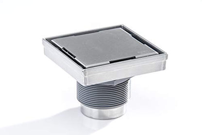 Designline 4 in. x 4 in. Square Drain Tile-in Grate - size: 4", style: Tile-In