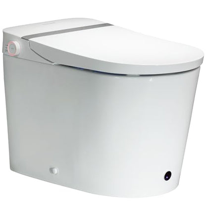 Smart Toilet with ADA Height,1000g MaP Powerful Flush(K050) | Bidet Toilet, Foam Dispenser & Comfort Heated Seat, Foot Sensor & Soft-close Seat, Built in Tank, Blackout Flush - color: K050