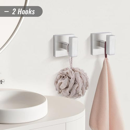 YACVCL Towel Bar Set, 10 Pieces Bathroom Hardware Set Brushed Nickel Bathroom Accessories, SUS304 Stainless Steel Towel Racks Holder Set Wall Mounted 23.6 Inch - color: Brushed Nickel, size: 10 Pieces
