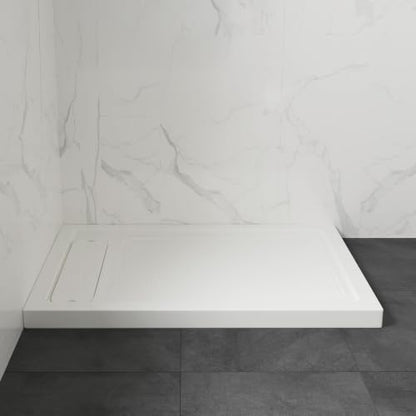 OVE Decors 48x32" Shower Base, White - size: 48 x 32, style: Side Drain
