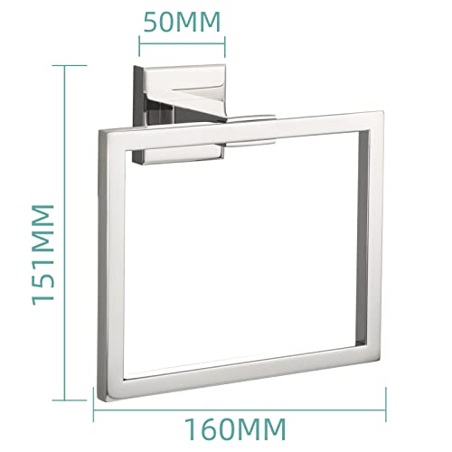 Stainless Steel Hand Towel Holder Wall Mounted Towel Ring for Bathroom, Mirror Polish, SBH239 - color: Mirror Polish