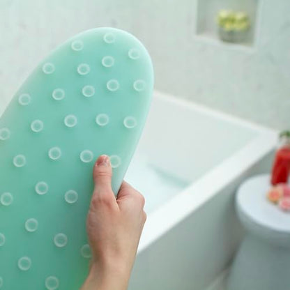 Luxury Body Stopper, Anti-Slip Spa Accessory, Holds Reclined Position in Bath to Fully Release Tension, Bathe Comfortably Hands Free, and Keep Your Hair Dry. Recline, Relax, Stay Put! - color: Sea Glass