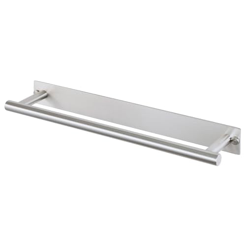 Alise Adhesive Towel Bar,16" Towel Racks for Bathroom Wall Mounted,Nickel | Bathroom Towel Rack SUS304 Stainless Steel,Towel Holder for Bathroom Hardware Decoration,Sticky or Screw-Mounted - color: Brushed Nickel, size: 16-Inch