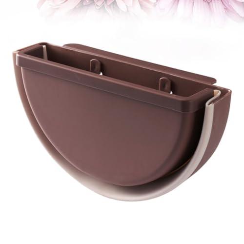 YARNOW Foldable Hanging Trash Can Plastic Garbage Bin Wall-Mounted Storage Basket Space Organizer for Bathroom and Closets, Sturdy Plastic Waste Container