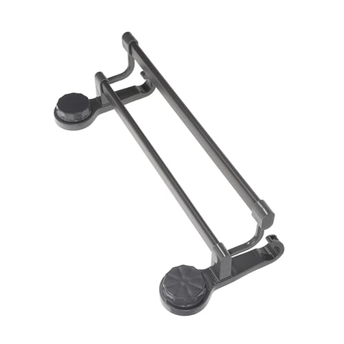 Double Towel Bar No Drill Suction Cup Bathroom Towel Rack with Dual Rods and Hook Space-Saving Wall Mounted Holder for Glass Tile Kitchen and Bath Accessories