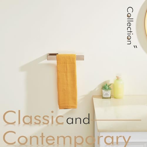 KOKOSIRI Towel Bar for Bathroom Towel Holder Wall Mount Kitchen Towels Rack Bath Hardware Champagne Bronze Stainless Steel, B3009CPG - color: Champagne Bronze