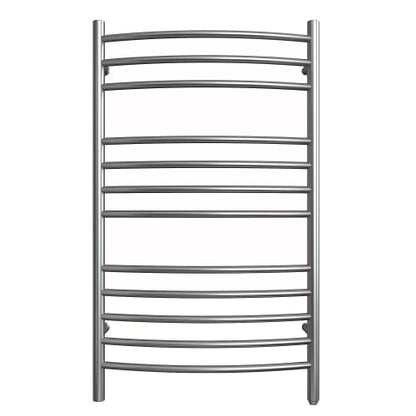12-Bar Towel Warmer, Heated Towel Rack, Plug-in/Hardwired Gun Grey | 304 Stainless Steel Large 12-Bar Towel Warmer With Plug-In Or Hardwired Installation And Gun Grey Finish - color: Gun Grey