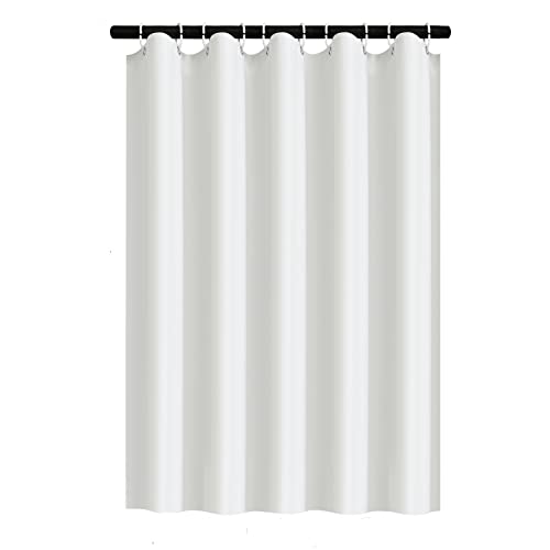 Shower Curtain Liner with Hooks 59W x 71H Inch,Small Stall Singe Narrow Size Waterproof PEVA Shower Curtain for Bathroom, with Bottom Magnets/White - size: 59"W x 71"L (Pack of 1)