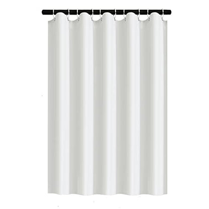 Shower Curtain Liner with Hooks 59W x 71H Inch,Small Stall Singe Narrow Size Waterproof PEVA Shower Curtain for Bathroom, with Bottom Magnets/White - size: 59"W x 71"L (Pack of 1)