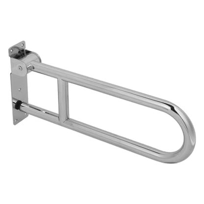 Marhynchus Flip Up Bathroom Grab Bar, Stainless Steel Wall Mount Toilet Handrails, 23.6 Inch Foldable Support Rail, 440 Lb Capacity, Space Saving for Elderly Seniors Disabled