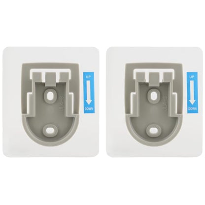 Hibbent 2 PCS Wall Mounted Replacement Sticky Pads, Adhesive Replacement for Bathroom Shower Head Holder, No Drilling Hook Strong Transparent Adhesive Strip for Handheld Shower Holder