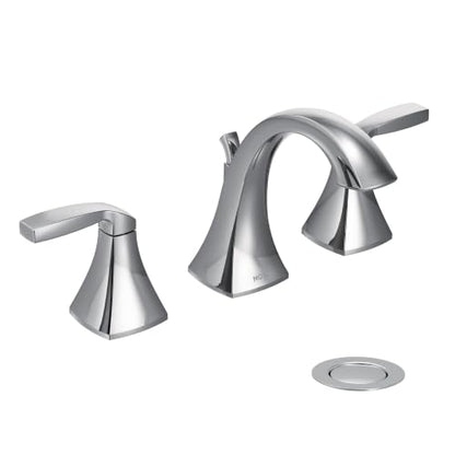 Moen Voss Chrome Two-Handle Adjustable Widespread Bathroom Faucet Trim Kit, Valve Included, TV6905 - color: Chrome