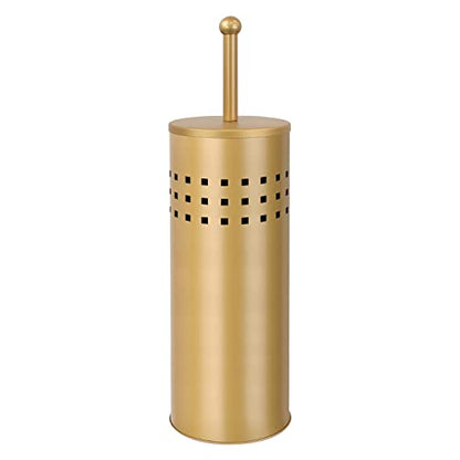 Blue Donuts Toilet Plunger with Holder for Bathroom, Multi Drain Suitable Also for Bathtubs, Quick Dry, Gold - color: Gold