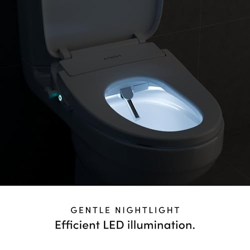 TUSHY Cloud+ Electric Bidet Toilet Seat with Remote, Heated, Elongated | Personal Settings, Instant Warm Water, Air Dryer, Automatic Deodorizer, Night Light, Soft-Close Lid, GFCI Outlet Required - style: Cloud+ Elongated w/Remote