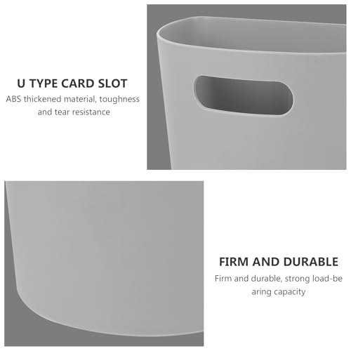 Veemoon Plastic Wall Mounted Trash Can Kitchen Waste Bin with Hanging Design, No Need to Bend, Simple Style, Smooth Polished Surface for Home, Bathroom, or Office Use