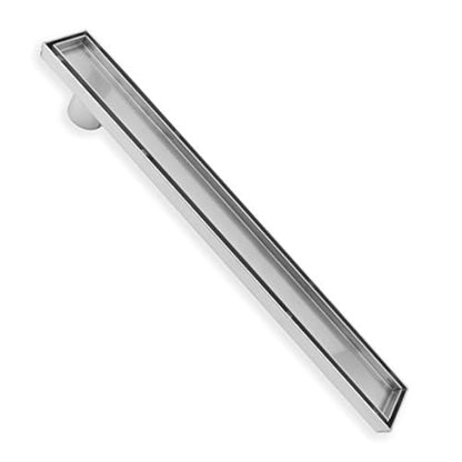 ZOIC Linear Stealth Tile Insert Floor Grate Bathroom Shower Waste Drain 304 Stainless Steel Side Outlet 31.49 Inches (800MM) - size: 31.49''(800MM)