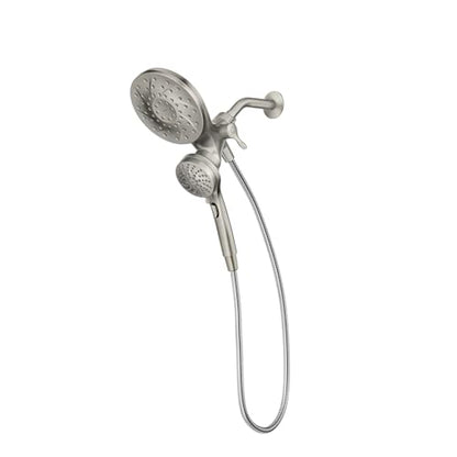 Moen 26009SRN Engage Magnetix 2-in-1 Combo Rain Showerhead with Handheld Spray, Magnetic Docking System, Spot Resist Brushed Nickel, 6-Spray Settings, 2.5 GPM | Handheld Spray, Magnetic Docking System, Spot Resist Brushed Nickel, 6-Spray Settings, 2.5 GPM