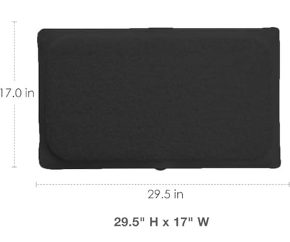 Home Expressions Non Slip with Suction Cups Loofah Bathmat 27"x15" & 29.5"X16.9", PVC Loofah Bathroom Mats, Loofah Mats for Shower and Bathroom, Quick Drying, (BLK 29.5"X16.9") - size: BLK 29.5"X16.9"