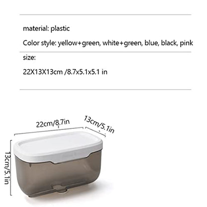 Stainless Steel Toilet Paper Holder，Recessed Toilet Paper Holder，Plastic Tissue Box Cover Tissue Cover with lid Bathroom Home Paper Holder Boxes Storage Box(Set A) - size: Set A