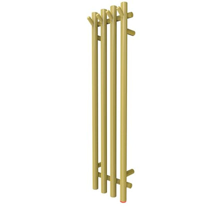 Heated Towel Rack, Towel Warmer with Timer, Wall Mounted hot Towel Warmer Rack for Bathroom, Hardwired or Plug-in Models Vertical Towel Heater Golden - color: Golden